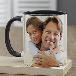 Photo Personalized Black Coffee Mug for Him - 23616-B