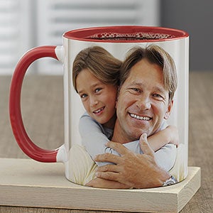 Photo Personalized Red Coffee Mug for Him - 23616-R