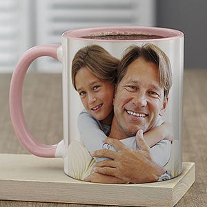 Photo Personalized Pink Coffee Mug for Him - 23616-P