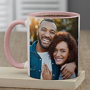 Romantic Photo Personalized Coffee Mug 11 oz.- Pink - 23617-P