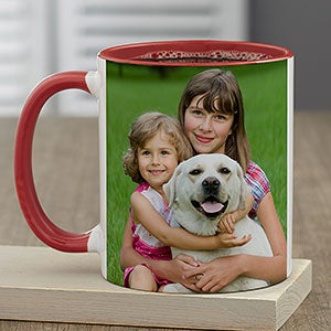 Pet Photo Personalized Red Coffee Mug - 23618-R