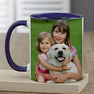 Pet Photo Personalized Blue Coffee Mug - 23618-BL