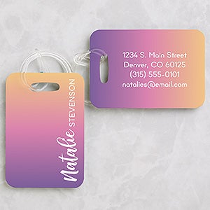 Personalized Luggage Tags — The Silver Spool Monograms