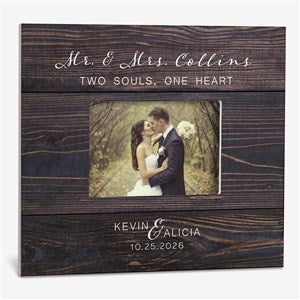 Rustic Elegance Personalized Wedding 5x7 Wall Frame - 23646