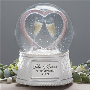 Wedding Personalized Musical & Light Up Snow Globe - 23677