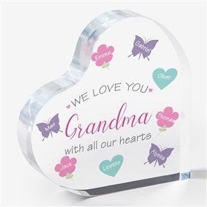 All Our Hearts Personalized Colored Heart Keepsake - 23684
