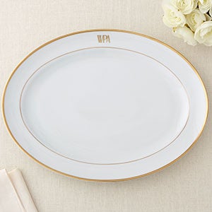 Pickard Signature Gold Monogrammed Large Platter - 23706D