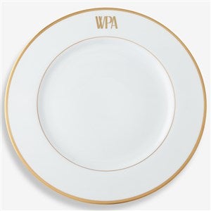 Pickard Signature Gold Monogrammed Charger Plate - 23708D