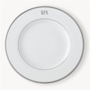 Pickard Signature Platinum Monogrammed Salad Plate - 23710D