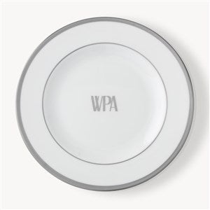 Pickard Signature Platinum Monogrammed Butter Plate - 23711D