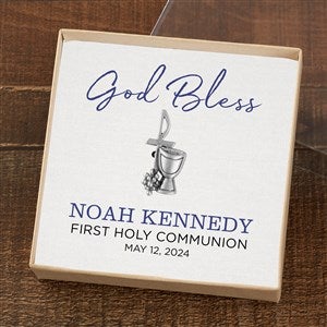 First Communion Pin with Personalized Message Card - 23716