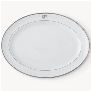 Pickard Signature Platinum Monogrammed Large Platter - 23717D