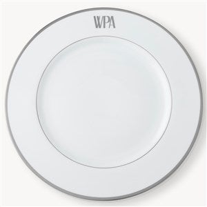 Pickard Signature Platinum Monogrammed Charger Plate - 23719D