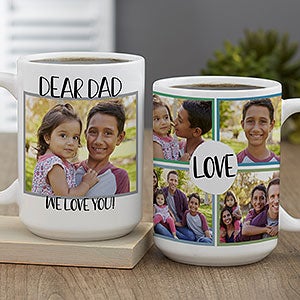 Love Photo Collage Personalized Large Coffee Mug For Him - 23738-L