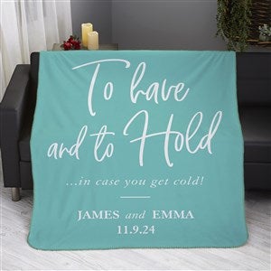 To Have And To Hold Personalized 60x80 Sherpa Blanket - 23753-SL
