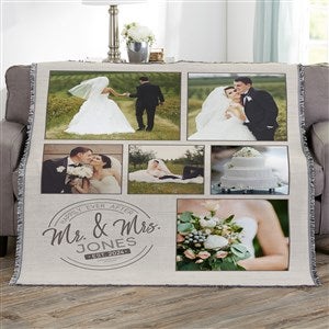 Stamped Elegance Personalized 56x60 Woven Photo Throw - 23756-A