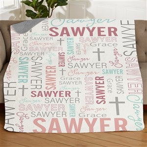 Christening For Her Personalized 50x60 Quilted Blanket - 23766-Q