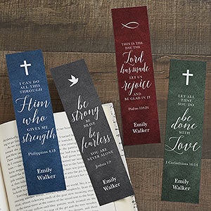 Heavenly Quotes Personalized Paper Bookmarks Set of 4 - 23779