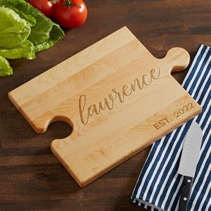 Family Established Personalized Puzzle Piece Cutting Board - 23783