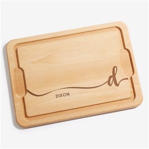 Script Initial Personalized Hardwood Cutting Board- 12x17 - 23795