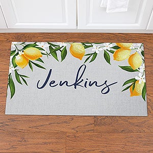 Lovely Lemons Personalized Kitchen Mat - 18x27 - 23806