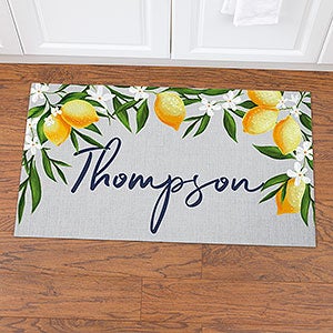 Lovely Lemons Personalized Kitchen Mat- 20x35 - 23806-M