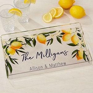 Lovely Lemons Personalized Acrylic Serving Tray - 23809