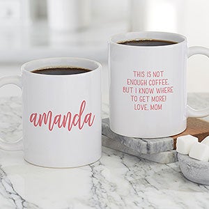 Scripty Style Personalized Coffee Mug - White - 23818-S