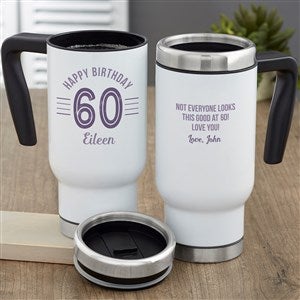 Modern Birthday Personalized 14 oz. Commuter Travel Mug - 23830
