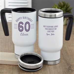 Modern Birthday Personalized 14 oz. Commuter Travel Mug - 23830