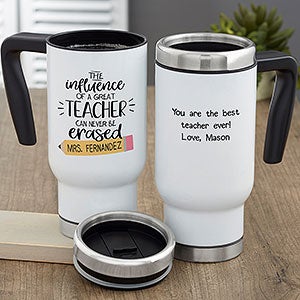 The Influence of a Great Teacher Personalized 14 oz. Commuter Travel Mug - 23831