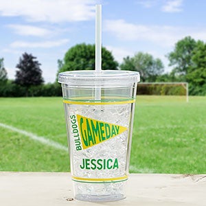 Game Day Personalized 17 oz. Acrylic Insulated Tumbler - 23845