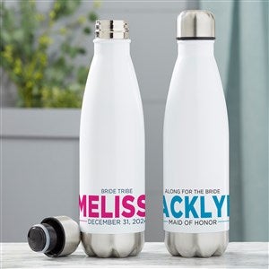 Wedding Party Personalized 17 oz. Insulated Water Bottle - 23848-L