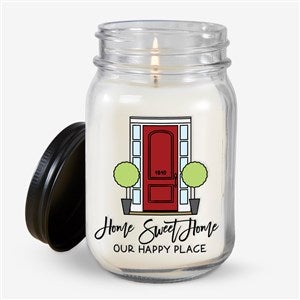 Our First Home Personalized Farmhouse Candle Jar - 23891
