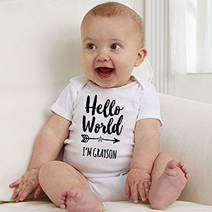personalized newborn onesie and hat