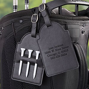 Personalized Leatherette Golf Bag Tag - 23948