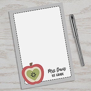 Teachers Apple Personalized Notepad - 23952