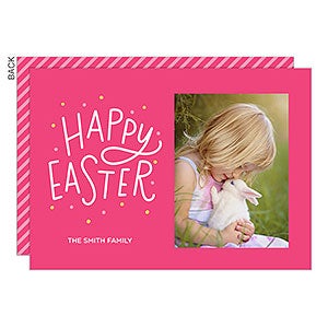 Pink Easter Photo Card - 23981