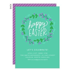 Easter Floral Party Invitation - 23982