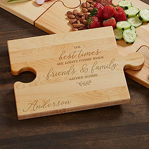 Gather Round Personalized Puzzle Piece Cutting Board - 23990