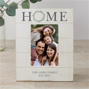 Home Wreath Personalized Family Shiplap Frame - 4x6 Vertical - 24001-4x6V
