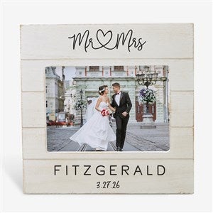 Infinite Love Personalized Wedding Shiplap Picture Frame- 5x7 Horizontal - 24003-5x7H
