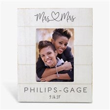 Infinite Love Personalized Wedding Shiplap Picture Frame- 5x7 Vertical - 24003-5x7V