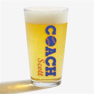 Coach Personalized 16 oz. Pint Glass - 24016-PG