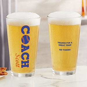 Coach Personalized 16 oz. Pint Glass - 24016-PG