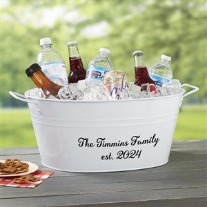 Family Name Personalized Beverage Tub-Red - 24165-R