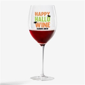 Lets Get Smashed Personalized Halloween Red Wine Glass - 24172-R