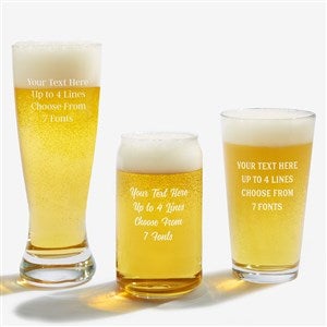 Personalized Beer Glasses - Add Any Text - 24174