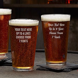 Write Your Own Engraved 16oz. Pint Glass - 24174-PG