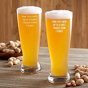 Personalized 20oz Pilsner Glass - 24174-P